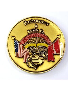 Headquarters & Service Co Marine Barracks 1801 Washington D.C. Challenge Coin